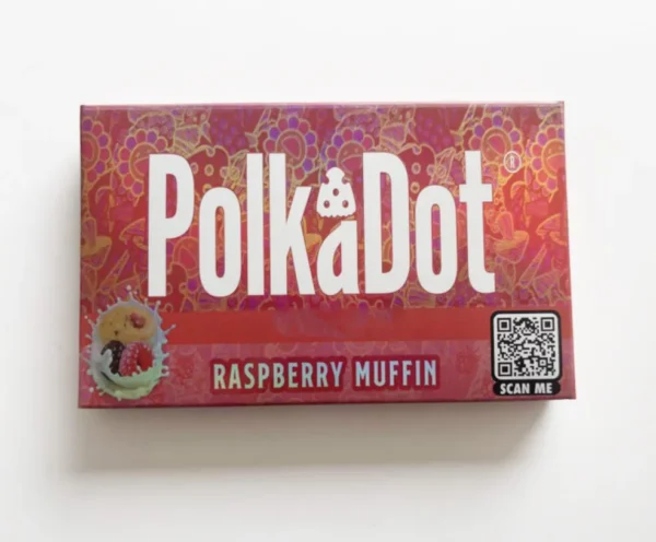 Polkadot Raspberry Muffin | 4g Mushroom Chocolate Bar