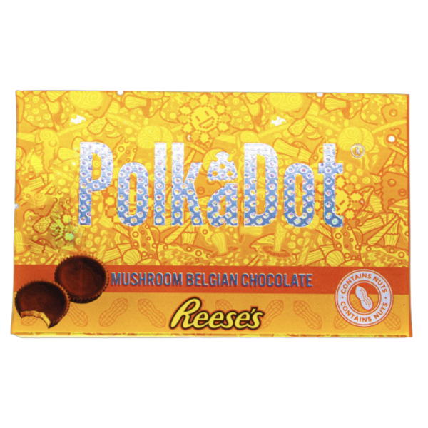 Polkadot Reeses | 4g Mushroom Chocolate Bar | Contains Nuts